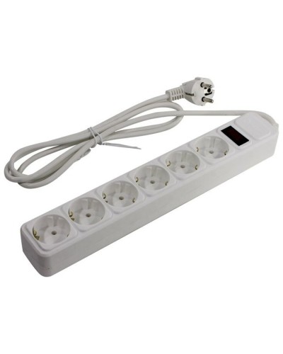 SP6W-130. Сетевой фильтр 6 розеток, 3м, белый. 5bites в Обнинске