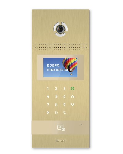 AA-12FB GOLD. Вызывная панель подъездного IP-домофона. BAS-IP в Обнинске