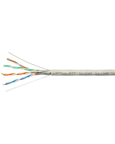 STP-4P-Cat.6a-SOLID-IN-PVC (7196c). Кабель «витая пара» (LAN) для структурированных систем связи. CABEUS в Обнинске