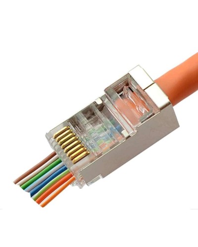 8P8C-SH-FC (100 шт) (10796c). Разъем RJ-45. CABEUS в Обнинске