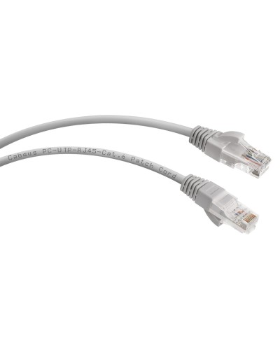 PC-UTP-RJ45-Cat.6-0.5m (7266c), серый. Патч-корд медный. CABEUS в Обнинске