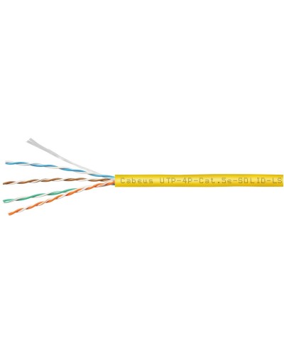 UTP-4P-Cat.5e-SOLID-LSZH-YL (9780c). Кабель «витая пара» (LAN) для структурированных систем связи. CABEUS в Обнинске