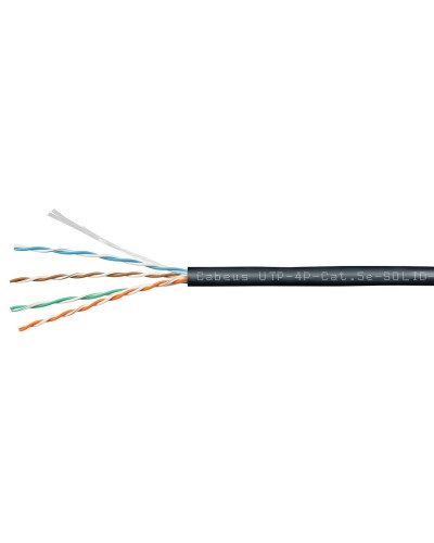 UTP-4P-Cat.5e-SOLID-OUT-PE-UV (11246c). Кабель «витая пара» (LAN) для структурированных систем связи. CABEUS в Обнинске