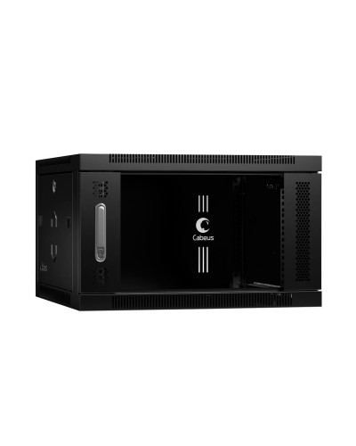 SH-05F-6U60/45-BK (8598c). Шкаф телекоммуникационный 19 настенный 6U. CABEUS в Обнинске