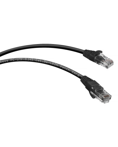PC-UTP-RJ45-Cat.5e-0.15m-BK-LSZH (9534c), чёрный. Патч-корд медный. CABEUS в Обнинске