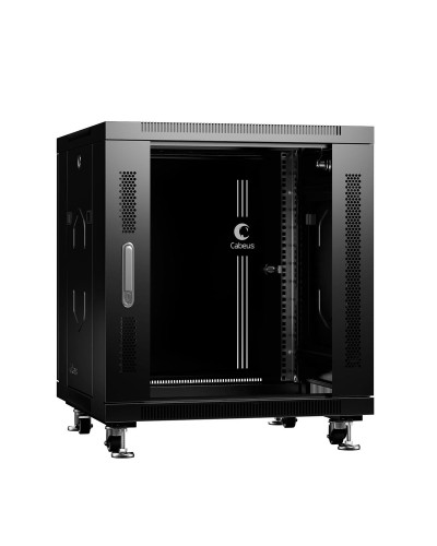 SH-05C-12U60/60-BK (8554c). Шкаф телекоммуникационный 19 напольный 12U. CABEUS в Обнинске