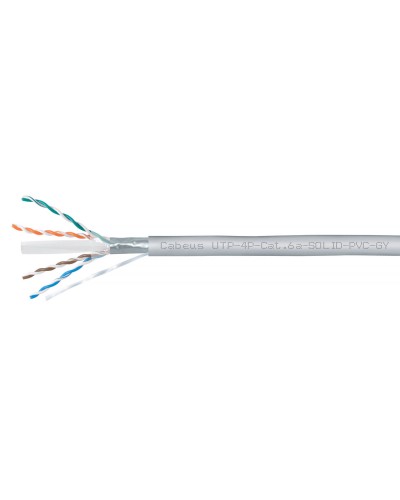 UTP-4P-Cat.6a-SOLID-PVC-GY (11373c). Кабель «витая пара» (LAN) для структурированных систем связи. CABEUS в Обнинске