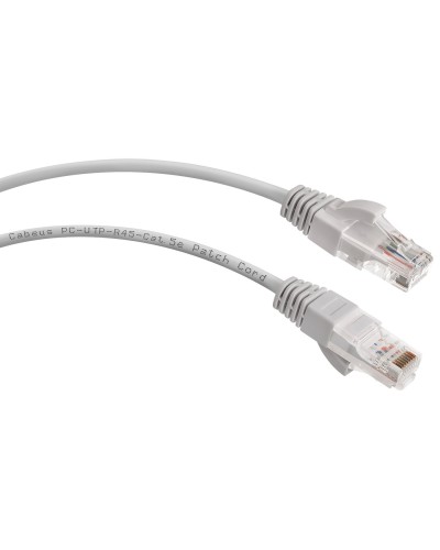 PC-UTP-RJ45-Cat.5e-3m-LSZH (8866c), серый. Патч-корд медный. CABEUS в Обнинске