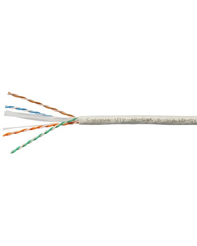 UTP-4P-Cat.6-SOLID-GY (7178c). Кабель «витая пара» (LAN) для структурированных систем связи. CABEUS в Обнинске