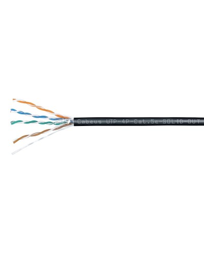 UTP-4P-Cat.5e-SOLID-OUT-LSZH-UV (7172c). Кабель «витая пара» (LAN) для структурированных систем связи. CABEUS в Обнинске