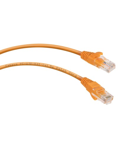 PC-UTP-RJ45-Cat.5e-2m-OR-LSZH (9523c), оранжевый. Патч-корд медный. CABEUS в Обнинске