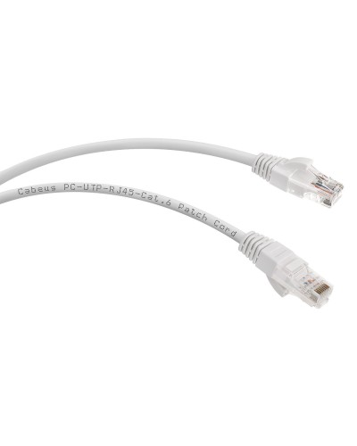 PC-UTP-RJ45-Cat.6-3m (7269c), серый. Патч-корд медный. CABEUS в Обнинске