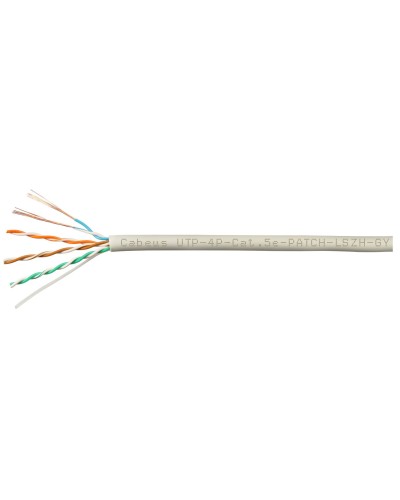 UTP-4P-Cat.5e-SOLID-LSZH-GY-100 (9776c-5). Кабель «витая пара» (LAN) для структурированных систем связи. CABEUS в Обнинске