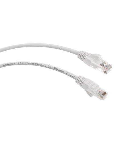PC-UTP-RJ45-Cat.6-5m-LSZH (8881c), серый. Патч-корд медный. CABEUS в Обнинске