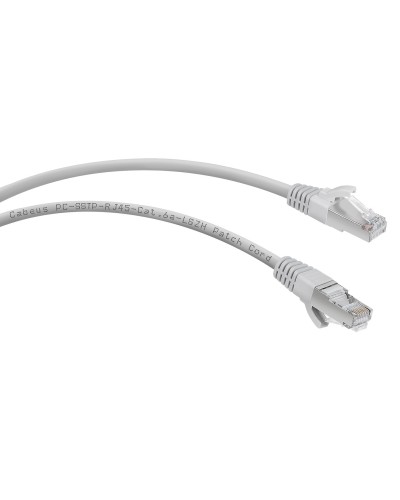 PC-SSTP-RJ45-Cat.6a-1m-LSZH (7901c), серый. Патч-корд медный. CABEUS в Обнинске