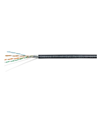 FTP-4P-Cat.5e-SOLID-OUT-PE-UV (11792c). Кабель «витая пара» (LAN) для структурированных систем связи. CABEUS в Обнинске