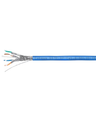SSTP-4P-Cat.8-SOLID-IN-LSZH-BL (7750c). Кабель «витая пара» (LAN) для структурированных систем связи. CABEUS в Обнинске