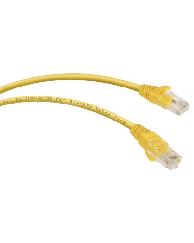 PC-UTP-RJ45-Cat.5e-5m-YL-LSZH (9501c), желтый. Патч-корд медный. CABEUS в Обнинске