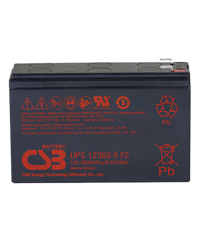 CSB UPS 123606. Аккумулятор герметичный свинцово-кислотный. CSB в Обнинске