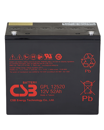 CSB GPL 12520. Аккумулятор герметичный свинцово-кислотный. CSB в Обнинске
