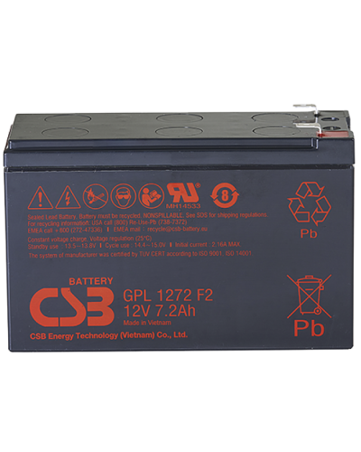 CSB GPL 1272 F2 FR. Аккумулятор герметичный свинцово-кислотный. CSB в Обнинске