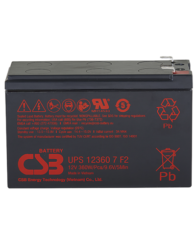 CSB UPS 123607. Аккумулятор герметичный свинцово-кислотный. CSB в Обнинске