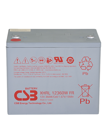 CSB XHRL 12360W FR. Аккумулятор герметичный свинцово-кислотный. CSB в Обнинске