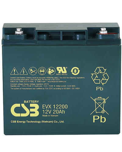 CSB EVX 12200. Аккумулятор герметичный свинцово-кислотный. CSB в Обнинске