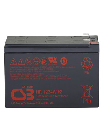 CSB HR 1234W. Аккумулятор герметичный свинцово-кислотный. CSB в Обнинске