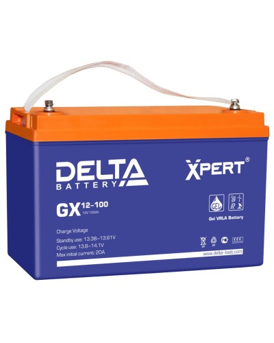 Delta GX 12-100. Аккумулятор герметичный свинцово-кислотный. Delta в Обнинске