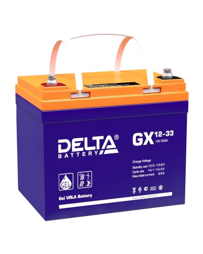 Delta GX 12-33. Аккумулятор герметичный свинцово-кислотный. Delta в Обнинске