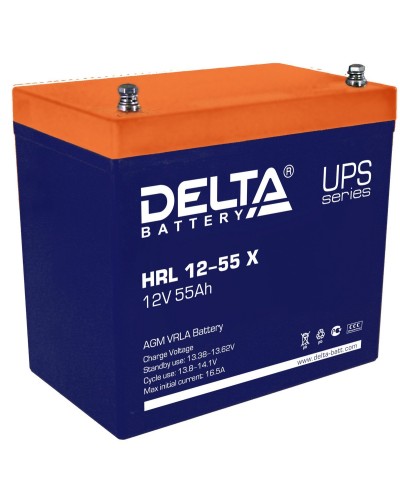 Delta HRL 12-55 X. Аккумулятор герметичный свинцово-кислотный. Delta в Обнинске