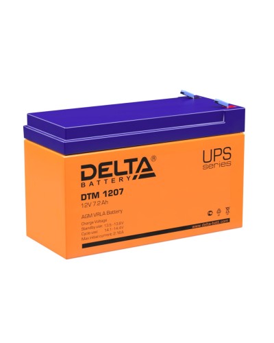 Delta DTM 1207. Аккумулятор герметичный свинцово-кислотный. Delta в Обнинске