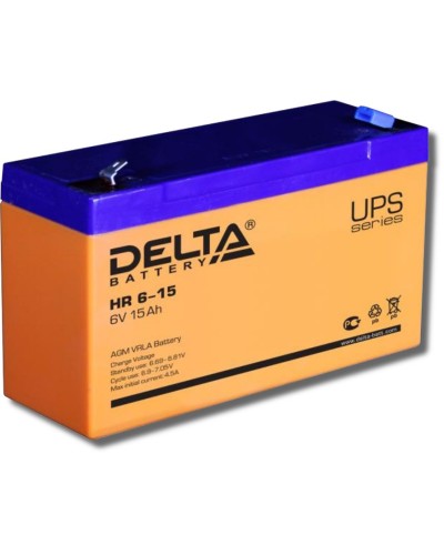 Delta HR 6-15. Аккумулятор герметичный свинцово-кислотный. Delta в Обнинске