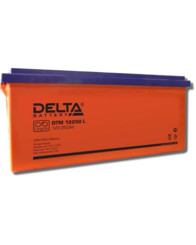 Delta DTM 12250 L. Аккумулятор герметичный свинцово-кислотный. Delta в Обнинске