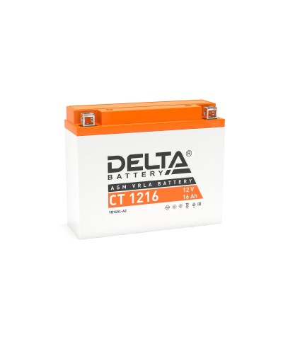 Delta CT 1216. Аккумулятор герметичный свинцово-кислотный стартерный. Delta в Обнинске