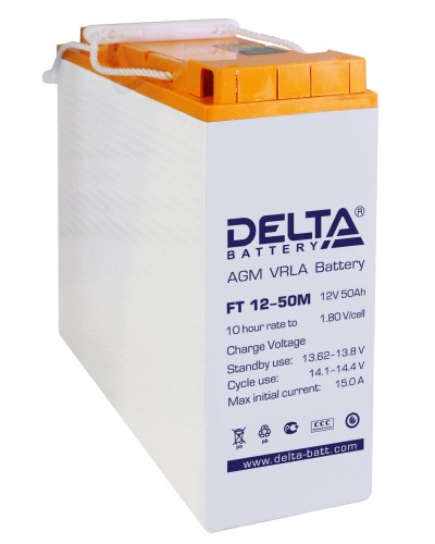 Delta FT 12-50 M. Аккумулятор герметичный свинцово-кислотный. Delta в Обнинске