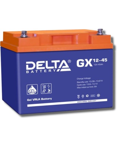 Delta GX 12-45. Аккумулятор герметичный свинцово-кислотный. Delta в Обнинске