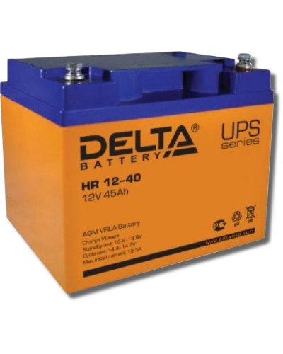 Delta HR 12-40. Аккумулятор герметичный свинцово-кислотный. Delta в Обнинске