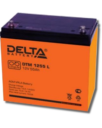 Delta DTM 1255 L. Аккумулятор герметичный свинцово-кислотный. Delta в Обнинске