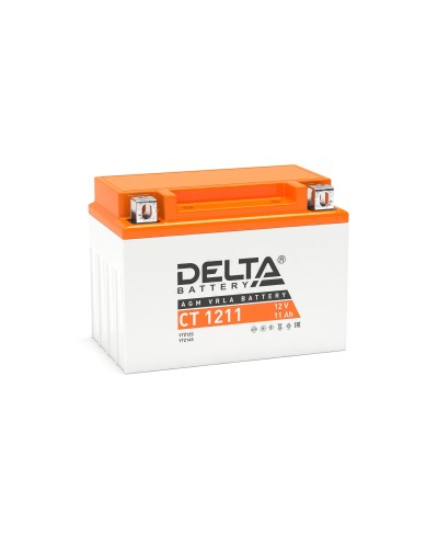 Delta CT 1211. Аккумулятор герметичный свинцово-кислотный стартерный. Delta в Обнинске