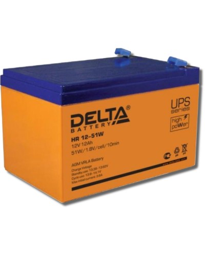 Delta HR 12-51 W. Аккумулятор герметичный свинцово-кислотный. Delta в Обнинске