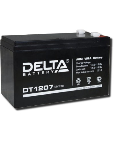 Delta DT 1207. Аккумулятор герметичный свинцово-кислотный. Delta в Обнинске
