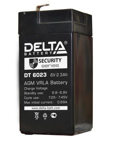 Delta DT 6023 (75мм). Аккумулятор герметичный свинцово-кислотный. Delta в Обнинске