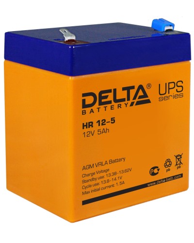 Delta HR 12-5. Аккумулятор герметичный свинцово-кислотный. Delta в Обнинске