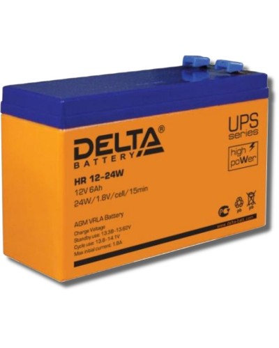 Delta HR 12-24 W. Аккумулятор герметичный свинцово-кислотный. Delta в Обнинске