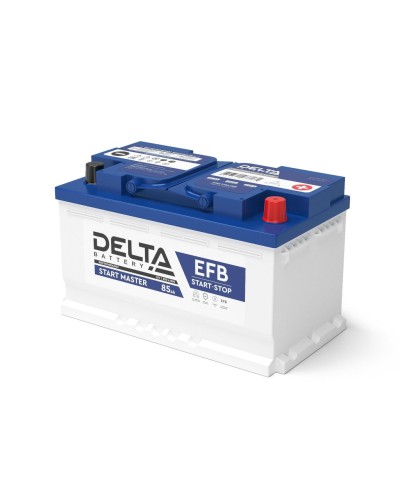 Delta START MASTER EFB 1285 (85 Ah). Аккумулятор автомобильный герметичный свинцово-кислотный. Delta в Обнинске