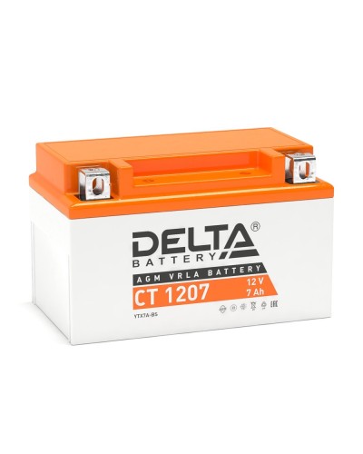 Delta CT 1207. Аккумулятор герметичный свинцово-кислотный стартерный. Delta в Обнинске