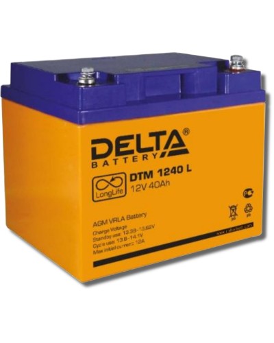 Delta DTM 1240 L. Аккумулятор герметичный свинцово-кислотный. Delta в Обнинске