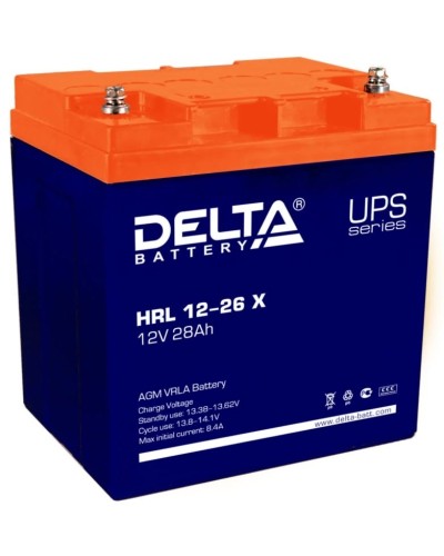 Delta HRL 12-26 X. Аккумулятор герметичный свинцово-кислотный. Delta в Обнинске